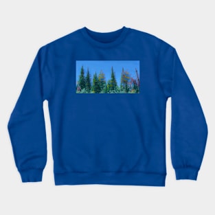 Painted Forest Trees Crewneck Sweatshirt